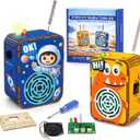 STEM Toys for Kids Ages 5-12, DIY Walkie Talkie Building Kit for Outdoor Play, Science Kits for Kids 8-10 8-12, Educational Engineering Toys for Home, School Projects, and Camp Activities