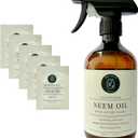Neem Oil Spray Kit for Plants, Makes Five 16 fl oz - 100% Pure Cold Pressed Neem Spray for Indoor and Outdoor Garden Plants | The Green Alcove