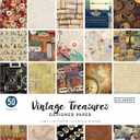 Colorbok Designer Paper Pad, 12" x 12", Vintage Treasures,68117E