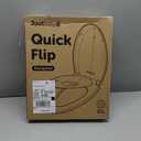 Quick Flip Elongated Toilet Seat with Built-In Potty & Splash Guard for Toddler Training, Slow Close - Jool Baby