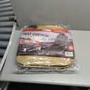 Motor Trend Seat Covers for Cars Trucks SUV, Faux Leather Beige Padded Seat Covers with Storage Pockets, Premium Interior Car Seat Cover, 2 x Front Seat Covers