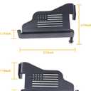 Front Foot Pegs for 1997-2006 Jeep Wrangler TJ Exterior Door Hinge Steel Rest Pedals Doors Off Foot Peg Accessories 1 Pair Black with US Flag