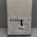 100% Blackout Shield Linen Blackout Curtains for Bedroom 84 Inches Long, Back Tab/Rod Pocket Living Room Drapes, Thermal Insulated Blackout Curtains 2 Panels Set, 50" W x 84" L, Cream