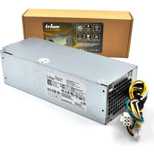 H260EBM-00 260W Connector:6Pin+4Pin Power Supply Compatible with Dell Optiplex 3050 3060 3050M 5050 5060 7050 7060 3080 5080 7080 5090 7090 7080MT Inspiron V3668 V3669 AC260AM-00 L260EBM-00 H7X3F