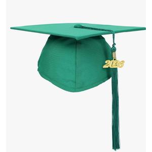 FtyFty Unisex Adult Matte Graduation Cap with Tassel Year Charm