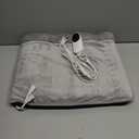 Electric Heated Foot Warmer Heating Pads with Fast Both-Side Heated Technology, 22"20", 6-Layers Heat Retention Fabric, 3 Timer Settings & 9 Heat Levels for Under Desk/Sofa/Bed, Light Gray