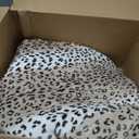 Electric Heated Blanket Full Size 72"x84" - Microplush & Sherpa Fabric Dual-Sided, 9 Heat Settings & 10 Hours Auto Off, Cozy Warming Throw for Office or Bed, Machine Washable, Beige Leopard Print
