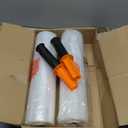 JARLINK Stretch Film, 80 Gauge,15 Inch x 1000 Feet Shrink Wrap for Pallet Wrap, Industrial Strength Stretch Wrap up to 800% Stretch with Handles, Moving Wrapping Plastic Roll, 2 Pack