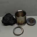 HGD Tabletop Fire Pit, Smokeless Firepit Outdoor, Mini Fire Pit for with Carry Bag for Camping Backyard Patio Garden Picnic, Silver