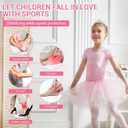 2 Pairs Kids Ankle Brace Set, Ankle Support Brace Knitted Ankle Sleeve Adjustable Wrap Support Ankle Sleeve for Sports Gymnastics Dance (Black, Small)