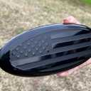 3 x 9 inch Front Grille Tailgate Rear American Black Flag Emblem 9"X3.5" Oval Decal Badge Nameplate for F150, F250, F350, Range (9", Black)