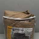 TAOCOCO 100% Waterproof Loveseat Recliner Covers 2 Seater, Split Loveseat Covers for Reclining loveseat, Non Slip Reclining Couch Cover with Double Straps for Kids, Pets(2 Seater, Camel)