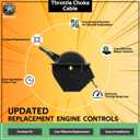 Upgraded 746P06431 Throttle/Choke Cable for Cub Cadet Craftsman and Troy-Bilt Garden Tractors, Enduro Series Throttle Assembly, Replaces #946-05098C #746-06431