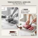 Titanium Cutting Board set of 2-2026 New Upgraded Pure Titanium Double-sided Cutting Boards for Kitchen, Hygiene Durable Dishwasher Safe, Chopping Board for Meat, Vegetables (M+L+Mat)