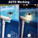 Solar Pool Lights for Above Ground Pools, LED Energy Saving Warm White Light, Waterproof for Frame Swimming Pools Night Accessories (8 Pcs)