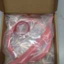 RT-TCZ for Jeep JL Dashboard Instrument Panel Gauges Trim Ring Cover for Jeep Wrangler JL JLU Gladiator JT 2018-2023 Pink Interior Accessories 3Pcs