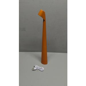 HAPYGI Portable Cordless LED Desk Lamp, Rechargeable Wireless Table Lamp, 3-Level Brightness, Patio & Bedside Night Light, Dining Room Ambient Reading Light (Orange)