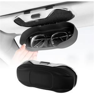 2026 New Sunglasses Holder for Car,Anti-Drop Car Sunglass Holder with Button Release for Storage,Universal Sunglass Holders for Cars Visor Clip Cars Interior Accessories