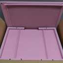 Spacrea Desk Organizer and Accessories, Computer Monitor Stand Riser with Drawer and 2 Pen Holders, Office Desk Accessories & Workspace Organizers for Office Supplies (Pink)