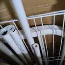 Double Clothing Rack with Wheels, long 47 inches Clothes Rack
