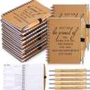 Tellingyou 60 Pcs Employee Appreciation Gifts Bulk Inspirational Spiral Notebooks 2026-2027 Planner Pocket Notepads with Motivational Pens Thank You Gifts for Teacher Coworker Volunteer