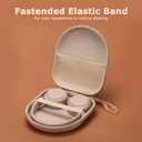 Ginsco Universal Headphone Case Compatible with JBL Tune 510BT 720BT, Sony WH-CH 720N/WH-CH520, with Sony/JBL/Soundcore Life Q20i Q30/BERIBES/TOZO/KVIDIO etc Wireless Headphones Beige