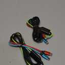 Travel Essentials Multi Charging Cable [2Pack 5FT], Car Accessories 4 in 1 Charging Cords, USB Cable Phone Charger with IP/Type C/Type C/Micro, Compatible with Most Phones/Tablets and More (Black_Red_Blue_Green)