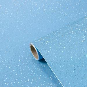 Blue Contact Paper with Holographic Glitter - 15.7x275 Peel and Stick Wallpaper Waterproof Vinyl for Kitchen Countertops & Cabinets