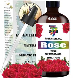 Rose Essential Oil (4 oz/120 ml) - Rose Oils Used in diffusers, humidifiers, Home Baths, Cleaning Products, Yoga, DIY Soaps and DIY Scented Candles (4 Fl Oz (Pack of 1))