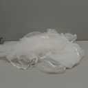 Unsutuo 2 Tiers Bride Wedding Veil Ivory Ribbon Cathedral Veil Bridal Veil for Women, One Size