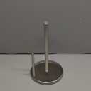 Paper Towel Holder Countertop, Standing Paper Roll Holder with Anti Slip Weighted Base, Stainless Steel Freestanding Paper Towel Holder for Kitchen, Silver