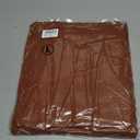 Viottiset Women's 2 Piece Outfits Sweatsuit Knit Long Sleeve Sweater Wide Leg Pants Loungewear (Large, Brown)