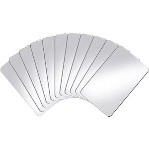 Yalikop 10 Pcs Shatterproof Mirror for Kids Back to School Small Science Mirrors Acrylic Safety Sheets Non Glass for Science Class Preschool Classroom Home(Rectangle,Transparent)