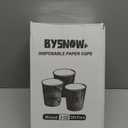 Clawsoff [300 Pack] 3 oz Paper Cups, Small Mouthwash Cups 3 OZ, Mini Disposable Bathroom Cups, Paper Cups 3 Ounce for Bathroom, Supermarket, Birthday Party, Travel, Events, Picnic, BBQ