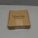 Ravinte 15 Pack Slim Square Bar Drawer Handles and Pulls - Black Kitchen Cabinet Hardware - Matte Black 4 Inch Center to Center Pulls