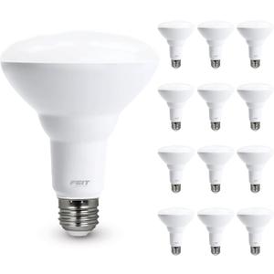 Feit Electric BR30 LED Light Bulb, 65W Equivalent, Dimmable, 650 Lumens, E26 Standard Base, 2700K Soft White, 90 CRI, Recessed Can Light Bulbs, 12-Year Lifetime, BR30DM927CA10K/MP/12, 12 Pack