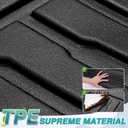 T TGBROS Truck Bed Mat for Ford Maverick 2022-2025 2026 All Weather Rear Bed Liner TPE Trunk Bed Liner for Ford Maverick Accessories(Hybrid & Gas Model - XL/XLT/Lariat)