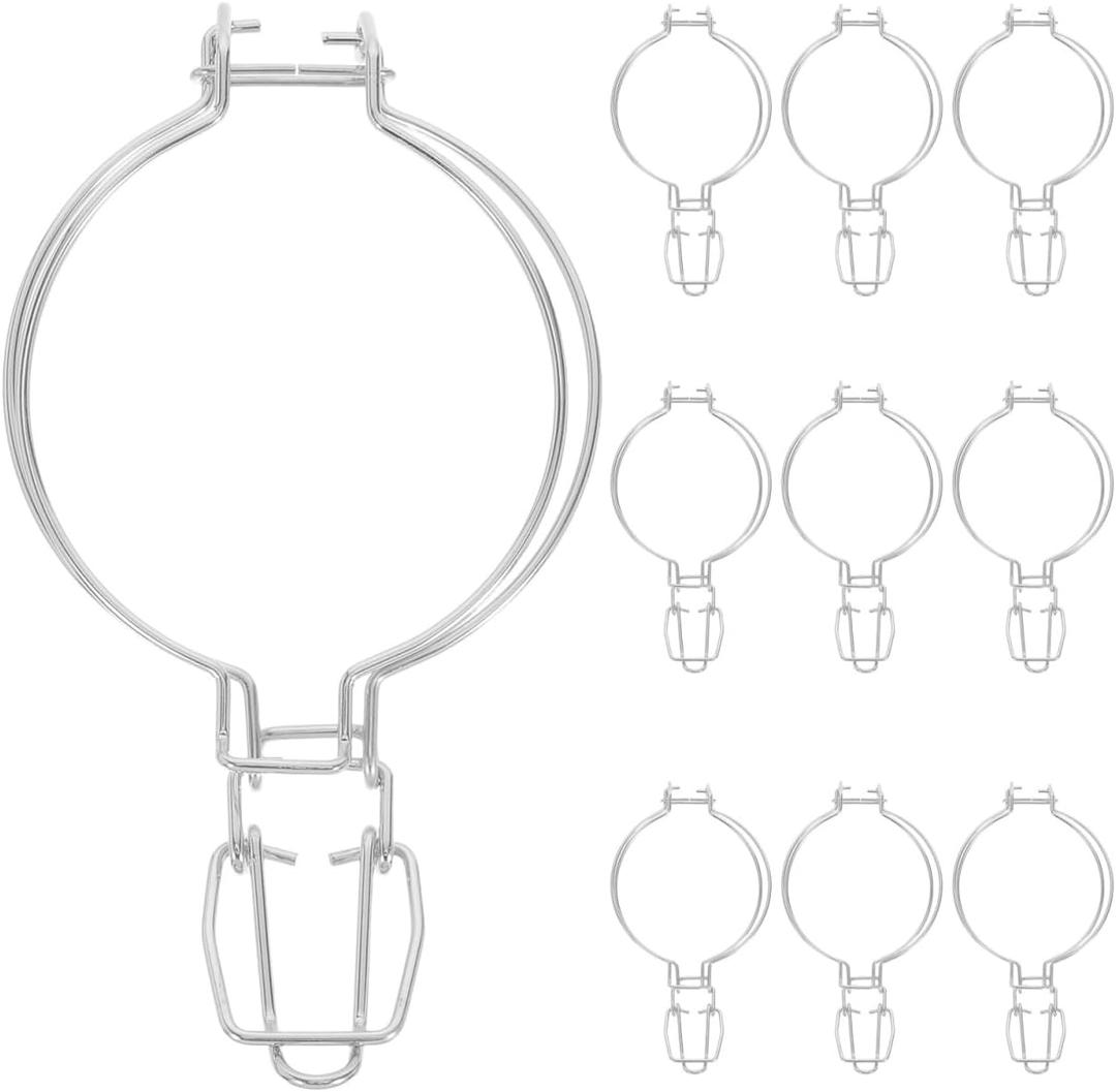 10Pcs Stainless Steel Jar Clips Fastening Buckle for Glass Sealing Jars Wire Lock Buckle Food Storage Accessories 6.68X3.54X0.39in