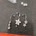 AceFun Gold Silver Fake Belly Ring Clip on Belly Button Rings Surgical Steel Non Piercing Navel Ring Butterfly Evil Eye Flower Clear CZ Dangle Fake Belly Piercing Jewelry with Pain Reducing Silicone Pad 