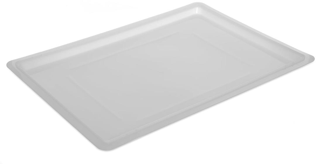 Carlisle FoodService Products Storplus Food Storage Container Lid with Stackable Design for Catering, Buffets, Restaurants, Polyethylene (Pe), 26 x 18 Inches, White