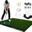 5×4 Premium Golf Hitting Mat — 40mm Cushioned Turf for Joint-Friendly Practice — Trusted by PGA Tour Pro Jim Herman, Indoor & Outdoor, Includes Training Kit - USA Owned Brand