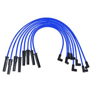 RLP Spark Plug Wires Set Silicone Blue 8.0mm Replacement for Buick Alternate, Pack of 6