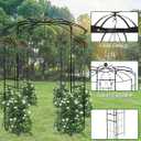 Kalolary Pergola Plant Climbing Trellis Heavy Duty Wedding Arbor Metal Gazebo Garden Arch for Outdoor Arbor Climbing Plants Backyard Patio Wedding Ceremony
