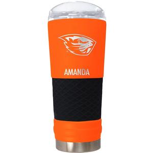 OREGON STATE BEAVERS PERSONALIZED 24 OZ TEAM COLOR STAINLESS STEEL TUMBLER - ORANGE