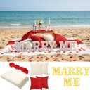 Redbaker Marry Me Light up Letter Proposal Decorations Kit Marry Me Sign for Proposal Engagement Wedding Anniversary