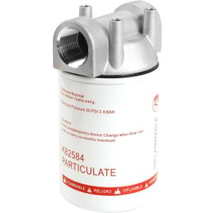 High Flow Fuel Filter, 1 NPT 30 Micronn Spin-on Cartridge Style Compatible With Mobile Portable and Stationary Disel Fuel Transfer Pump Tanks Boat