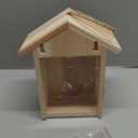 Window Bird House for Outside with Strong Suction Cup, Upgraded See Through Window Birdhouse for Viewing Inside, Wooden Bird Nesting Box for Bluebird Finch Chickadee Outdoors, Best Gift for Kids