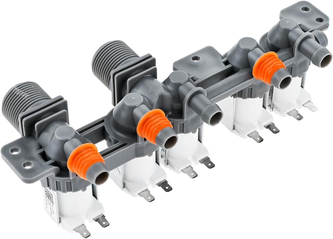 WH13X10017 Water Inlet Valve Compatible with WPGT9150H0MG, WPGT9150H0WW, WPGT9350C0PL, WPGT9350C0WW, WPGT9360C0PL, Replacement for PS960664 AP3205006 AH960664