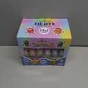 24 Colors Tie Dye Kit, Tie Dye Set for Kids, Pre-Filled Bottles, Non Toxic Permanent Fabric Dye Art Set, Easy DIY Fabric Art - Create Fun (24 Colors)