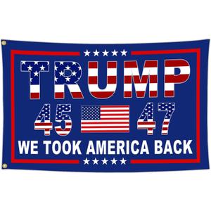 NASIAN Patriotic Ameican Flags 3x5 Ft Outdoor We Took America Back Flags for Outside Yard Garden House Decorations Banner